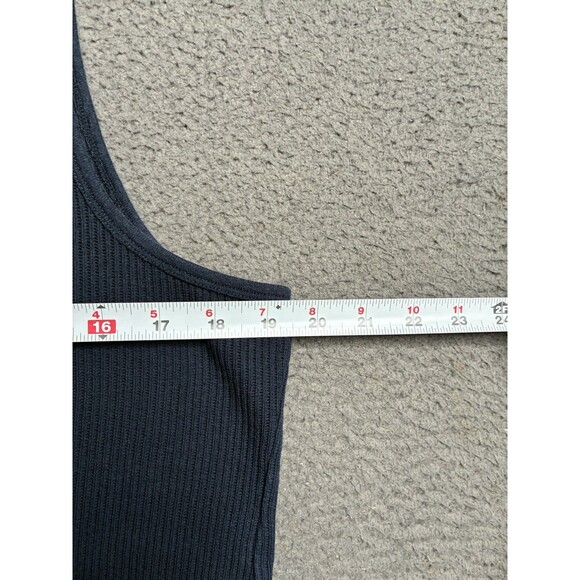 Vtg 90s Streetwear Mens L Distressed Blank Ribbed Wife Beater Tank Top T-Shirt - Picture 8 of 13